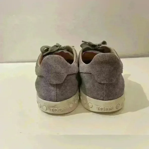 Tod's Trainers Sneakers Womens Beige Suede Studded Low Top Lace Up Size 7.5‎ - Image 7