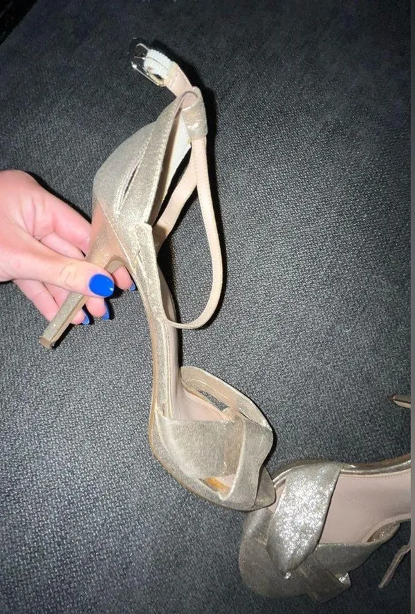 Gold Heels Size 10 - Image 2