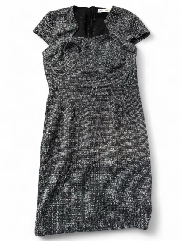 Grace Karin Charcoal Tweed Sheath Dress - Image 5