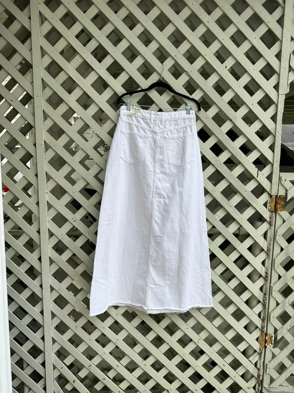 Free People Come As You Are Denim Maxi Skirt - Image 5