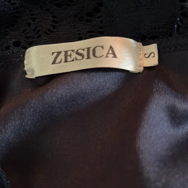 Zesica Blue Lace Dress Fitted Small - Image 4