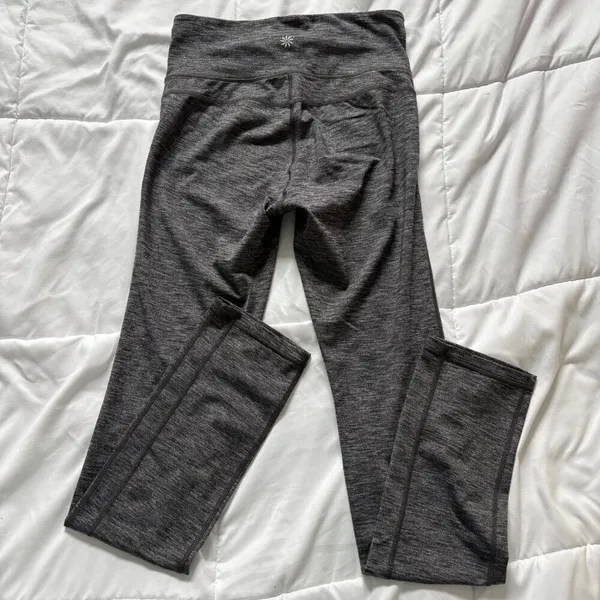 Athleta Revelation Heathered Gray Yoga Leggings Womens Size‎ Small Activewear - Image 7