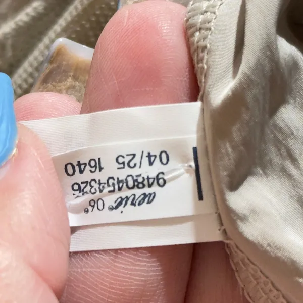 485 | NWT‎ OFFLINE by Aerie Chill Satin Track Short Womens S Tan - Image 6