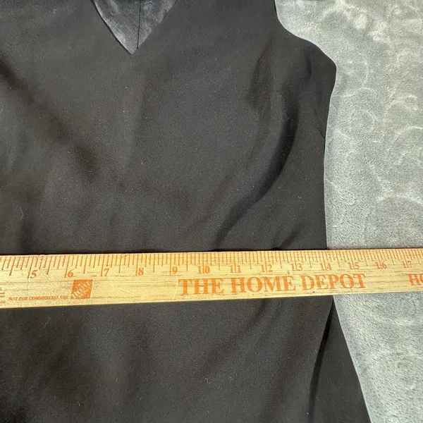 Lauren Ralph Lauren Sheath Dress Sz 4 Black V-Neck Sleeveless Timeless Classic - Image 10
