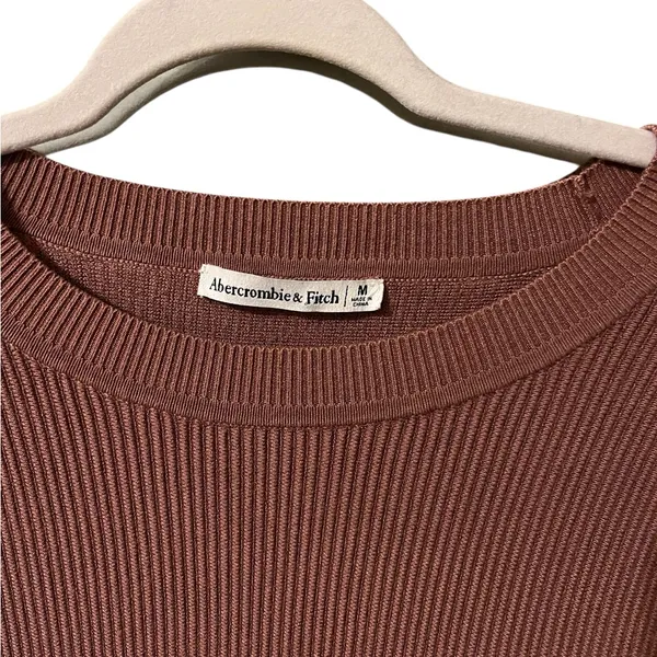 Abercrombie and Fitch‎ Long-Sleeve Ottoman Crewneck Bodysuit Size Medium - Image 6