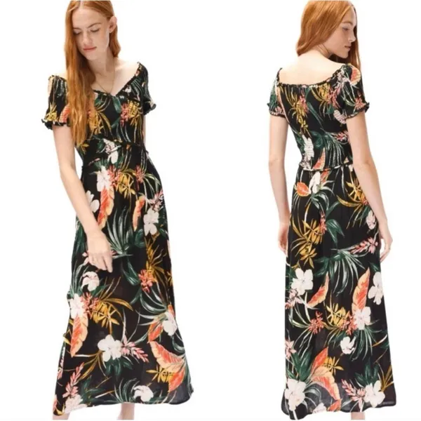 Women's Patrons of Peace‎ Floral Maxi Dress Size XS Tropical Beach Vacation - Image 2
