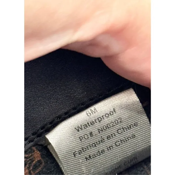 Blondo Black Leather‎ Waterproof Knee High Riding Boots Size 6M Buckle Detail - Image 6