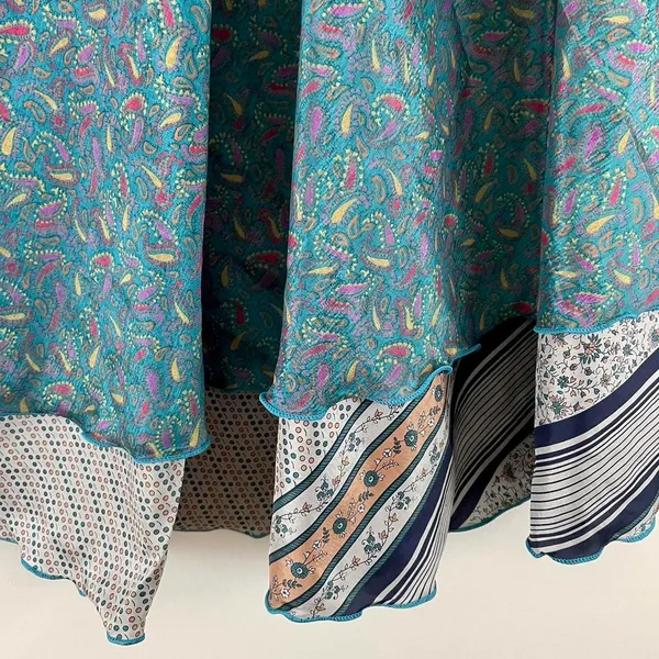 Boutique Reversible Maxi Wrap Skirt BINW606 - Image 3