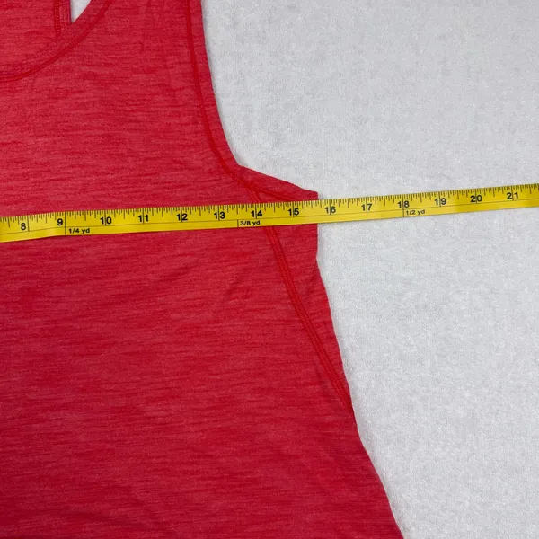 Lululemon Essential Tank Women’s Size 4 Red Orange Heathered Racerback Yoga - Image 4