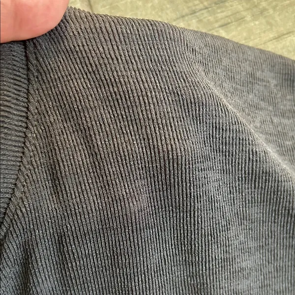 Madewell Charcoal Ribbed Knit Top - Image 5