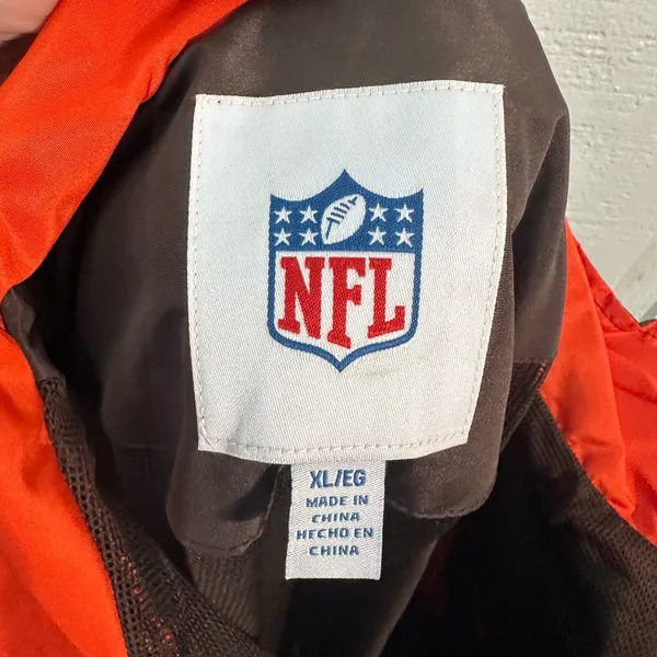 NFL Cleveland Browns 1/4 Zip Windbreaker Size XL NWOT - Image 7
