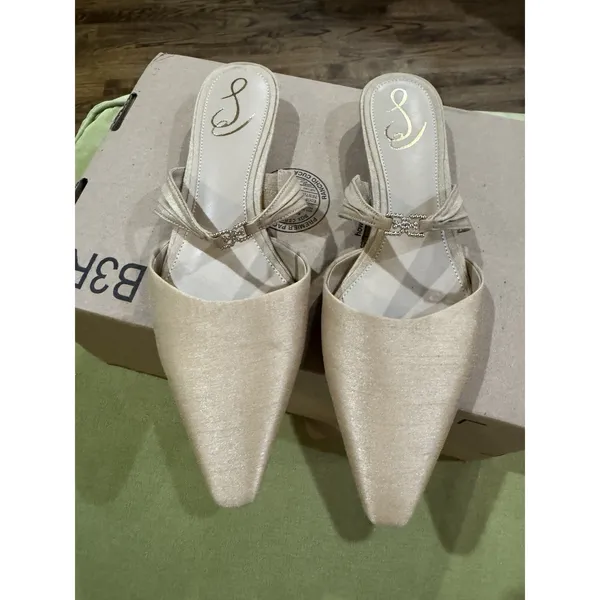 Sam Edelman JUDIE BIT MULE Size 8.5 Light Beige Slip On - Image 2