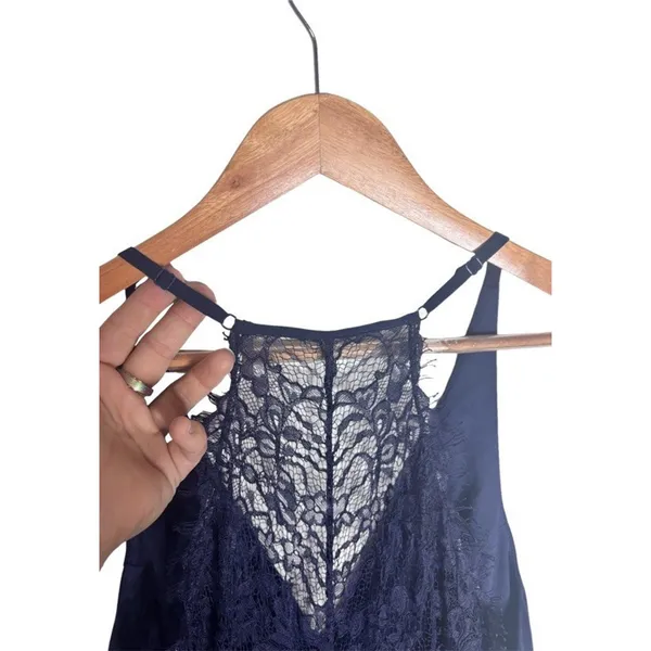 Lulu’s Dress Maxi Lovespell Lace Back Navy Blue Size Large Bridesmaid Formal NWT - Image 8