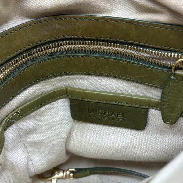 Michael Kors Tan and Brown Shoulder Bag - Image 5