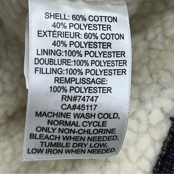 NWT Natural Reflections M button down Flannel long sleeve Shirt shacket Sherpa - Image 5