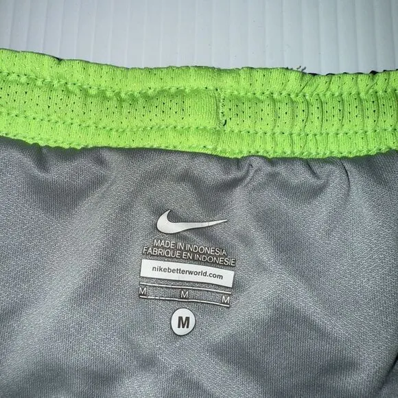 Nike Dri-Fit Running Athletic Women's Blue Green Shorts Size M‎ - Image 2