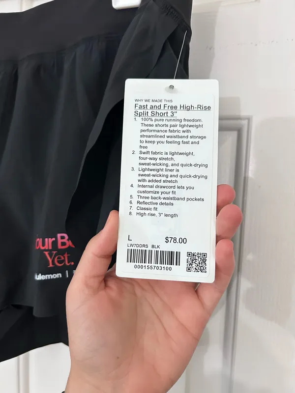 Lululemon Fast Free Shorts High-Rise And 3" - Image 3