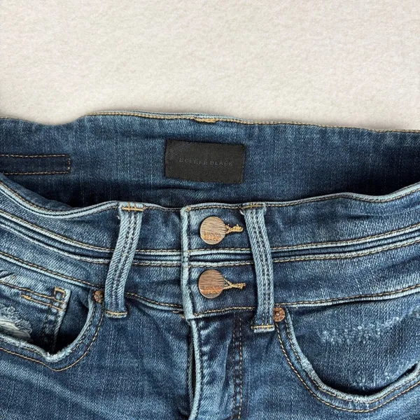 Buckle Black Fit No. 75 Ankle Skinny Jeans Women's 25 Blue Mid Rise Stretch EUC - Image 8