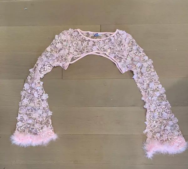 iHeartRaves Sparkling Spell Floral Ultra Crop Top - Image 5