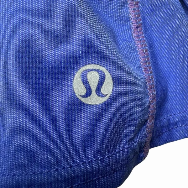 Lululemon Women's Run Skirt Size 6 Blue Pleated‎ Back Hidden Zipper Pocket - Image 4