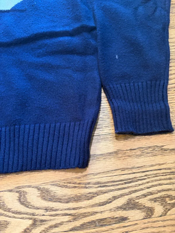 Edikted 76 Sweater  Navy White - Image 4