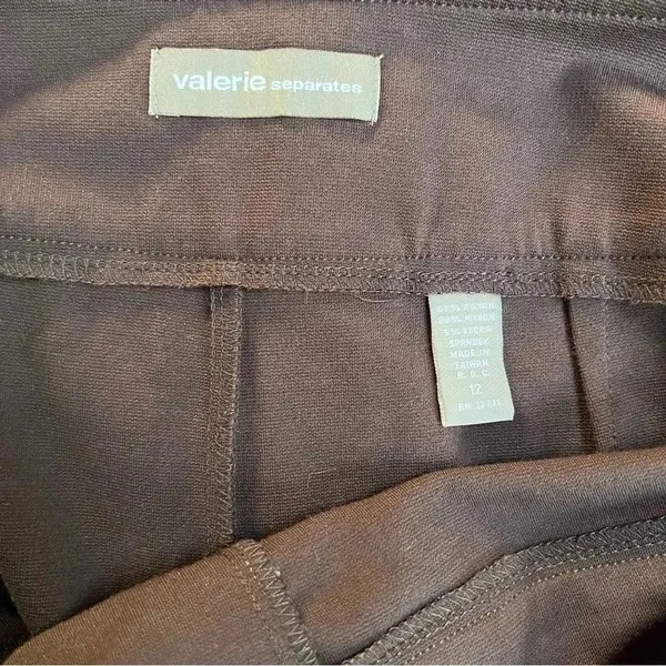 Valerie Separates Dark Brown Wide Leg Trouser , Side Zip 12 - Image 3