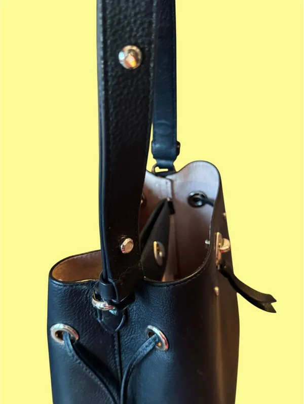 Kate Spade New York Black Leather Shoulder Bag - Image 4