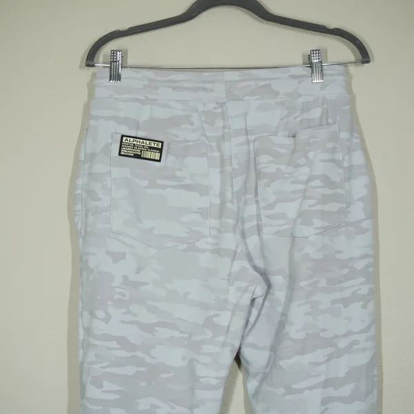 Alphalete Women's Size Large Grey Camo Joggers Tapered Athletic Sweatpants Gym - Image 7