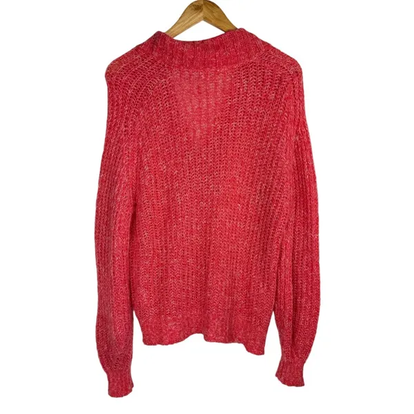 Anthropologie Honore Ribbed Knit Pullover Sweater Sz Medium Wool Blend - Image 4