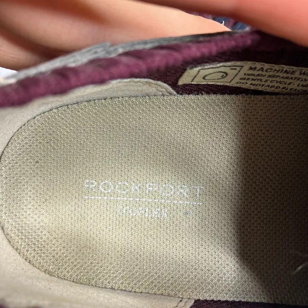 Rockport truflex sneakers with bungee laces maroon women's size 8 brand‎ new - Image 10