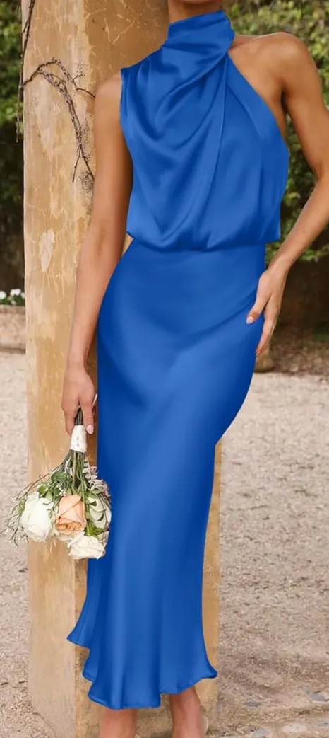 Amazon Women Cocktail Maxi Wedding Guest Dress Spring - Image 2
