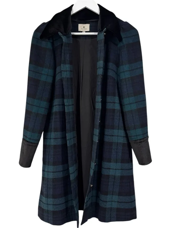 Tuckernuck Blackwatch Twiggy Plaid Wool Blend Dress Size Small Women - Image 13