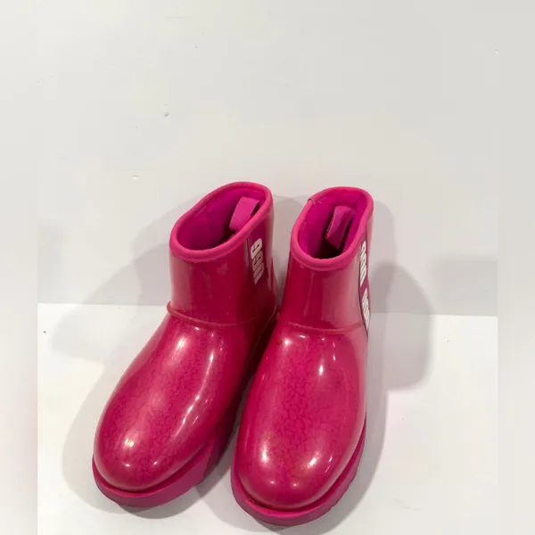UGG Pink Clear Mini Boots Women’s 7 Waterproof Shearling Cozy Winter - Image 13