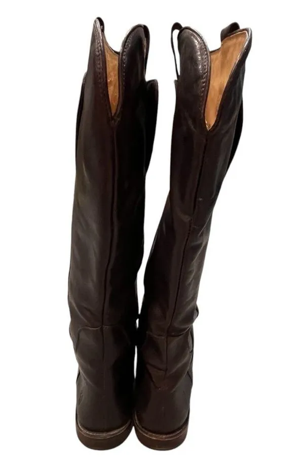 Frye Brown Leather Women’s Paige Tall Boots size 8.5 - Image 4