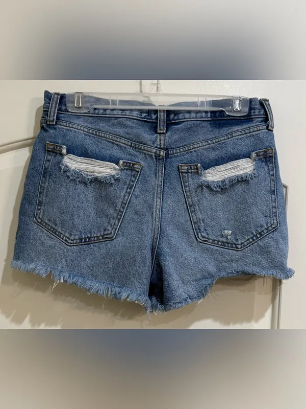 Abercrombie & Fitch Annie High Rise Distressed Shorts Size 29/8 - Image 2