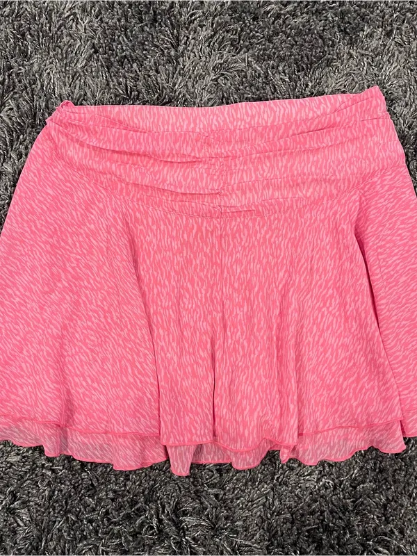 🌸Aerie Pink Chiffon Wrap Mini Skirt Size Xl🌸 - Image 5