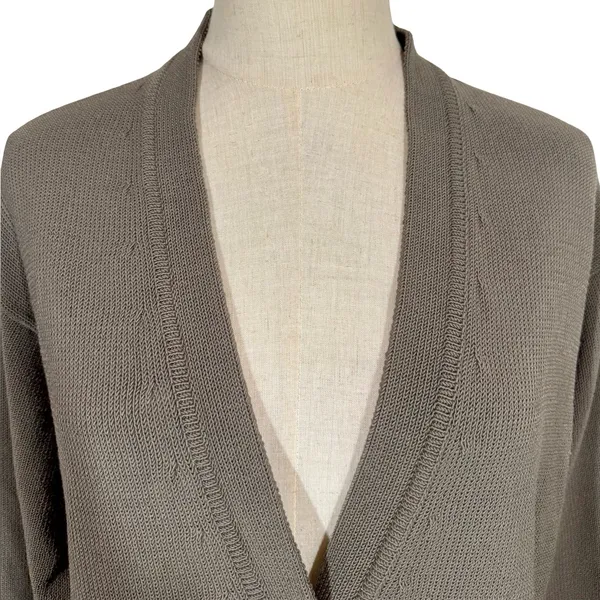 MM Lafleur The Cookie Cardigan Sleek Cotton in Fossil - Image 6