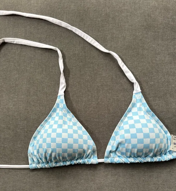 Triangle Bikini Top Blue Size M - Image 6