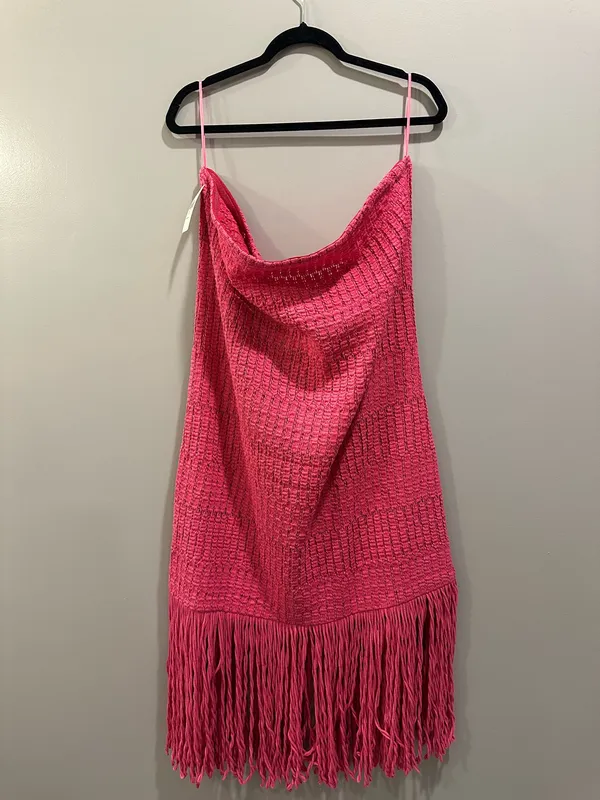 Celandine Strapless Crochet Fringe-Trim Dress - Image 3