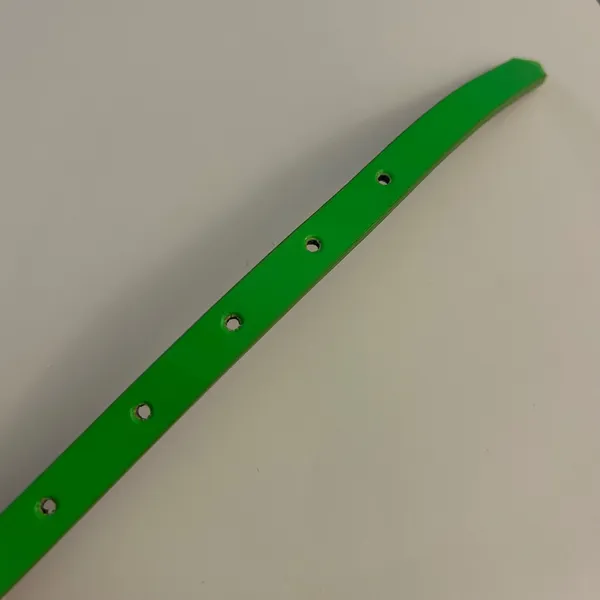 Coldwater Creek Womens XLG Skinny‎ Neon Green Belt Silver Buckle - Image 5