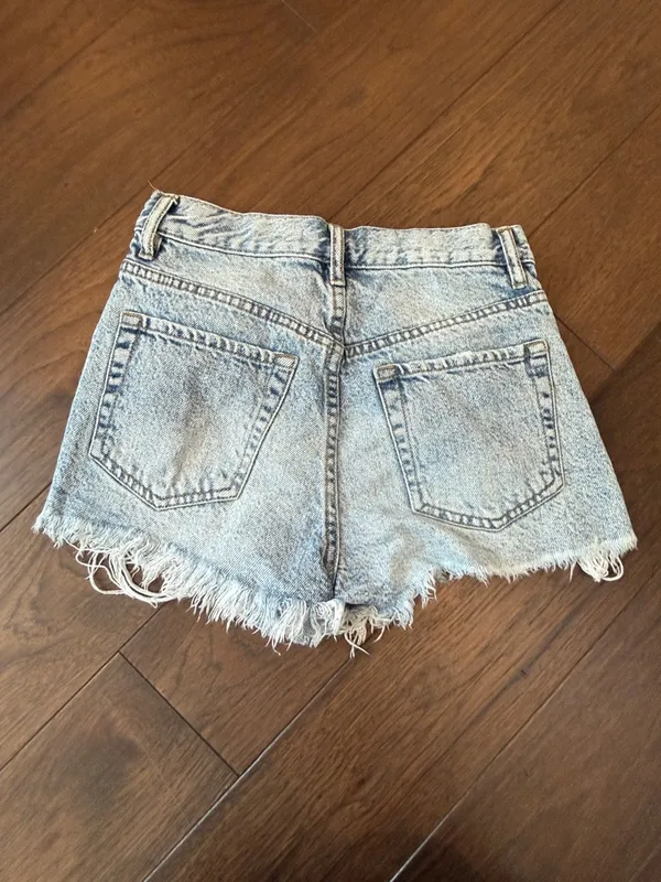 PacSun Light Blue High-Rise Distressed Denim Shorts - Size 24 - C31-041 - Image 5