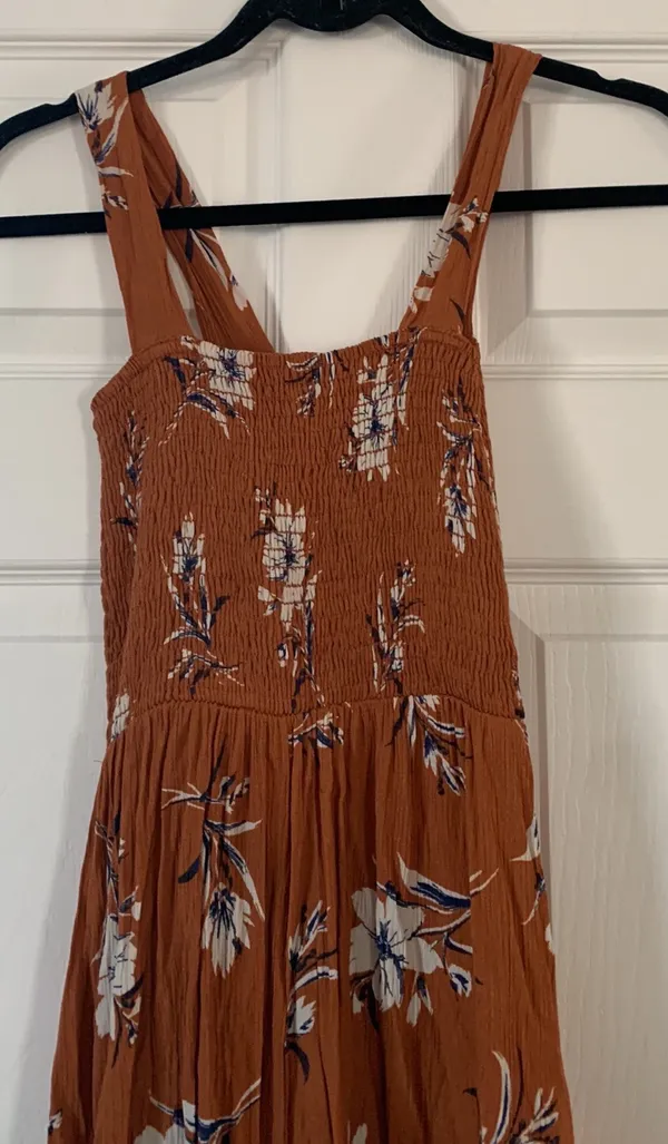 By Together Boutique Rust Smocked Jumpsuit - Image 4