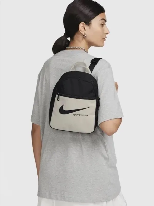 Nike Sportswear NWT Black and Beige Mini Backpack - Image 3