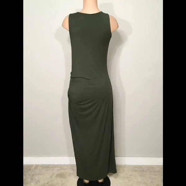 REVOLVE & Three Dots maxi ruched dress. - Image 6