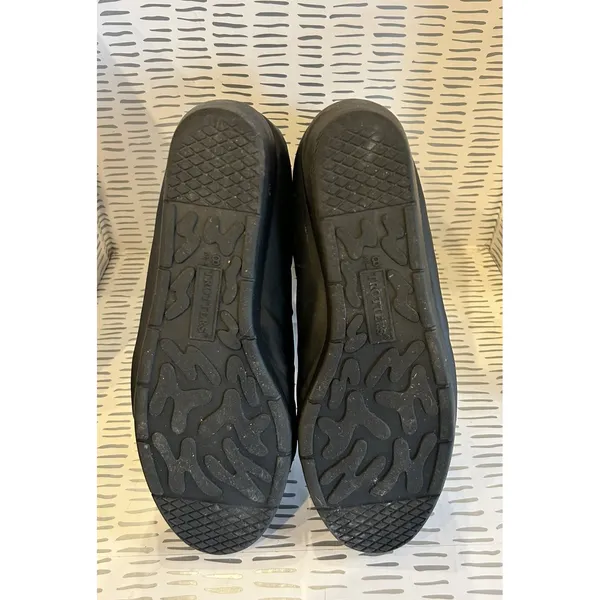 Trotters‎ Womens Black Puffer Snow Boots Front Zip Mid Calf Wedge Size 8.5 Aki - Image 6