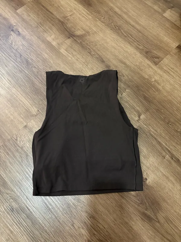 OFFLINE by Aerie Tank Bra Crop Top, Earth Brown - Image 2