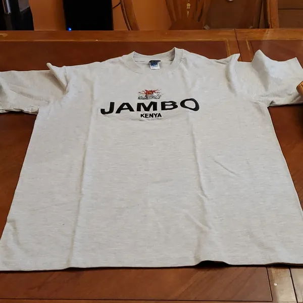 Kenyan Jambo Tshirt Size XL Black - Image 4