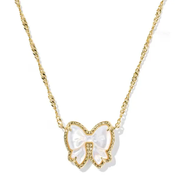 Kendra Scott Haley Bow Gold Pendant Earrings and Necklace - Image 6