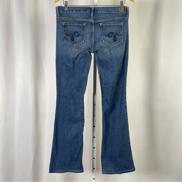 Guess Denim Flare Jeans Women's Size 29 Retro Southwestern Western Retro Stretch - Image 2