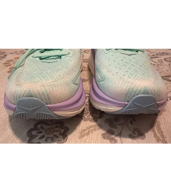 HOKA Clifton 9 Women's Running Shoes Size 8.5 B Sunlit Ocean Lilac Mist Mint - Image 3
